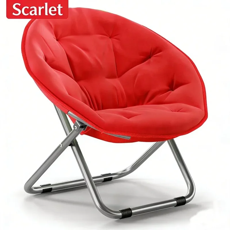 Adult reliable backrest lazy leisure folding moon chair recliner beach chair