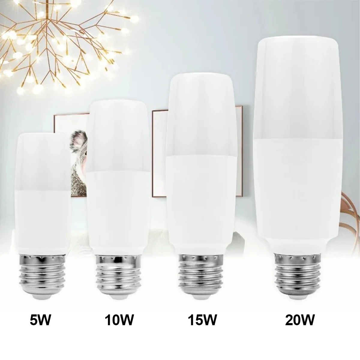 Dimmable LED Bulbs 5W 10W 15W 20W No Flicker SMD2835 Chip 3000k-6500k Bedroom Lamp Lights Bulb Lighting E27 Lamps Decor Homekit