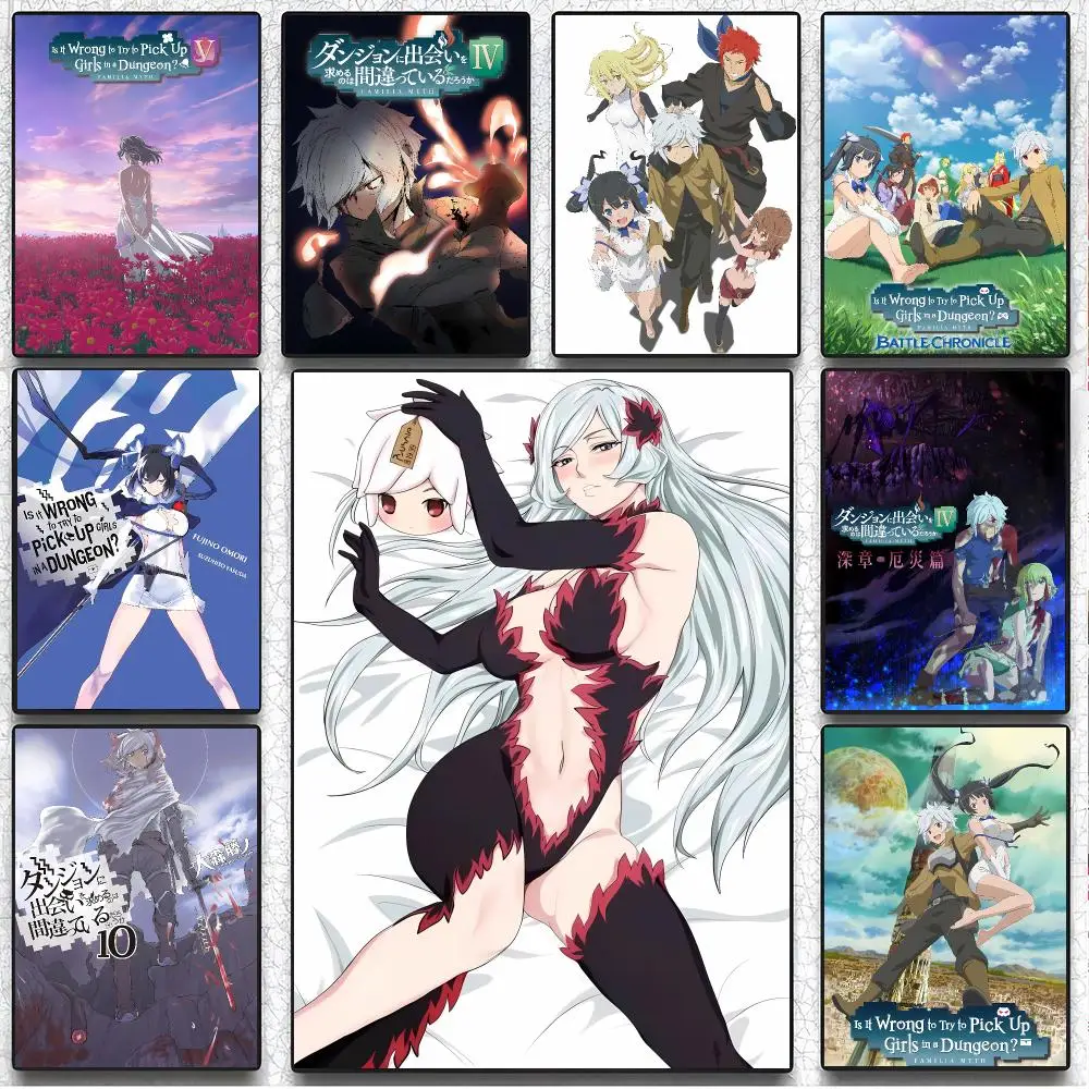 Epic Mobile Game D-DanMachi BATTLE CHRONICLE Poster Art Wall Decor Indoor Outdoor for Collectors