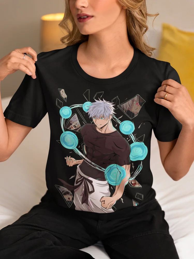 Gojo Satoru T-Shirt Megumi Itadori Yuji Jujutsu Kaisen Sukuna Horror Gift Shirt