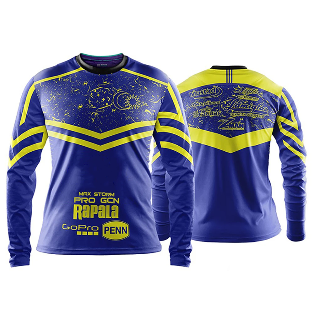 2022 In Stock  fishing jerseys Summer Long-sleeved Men\'s MTB Road Cycling Riding Motorcycle Bike Jersey