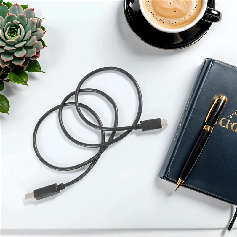 -N21R USB-C USB 3.1 Type C Male To USB 2.0 B Type Male Data Cable Cord Phone Printer