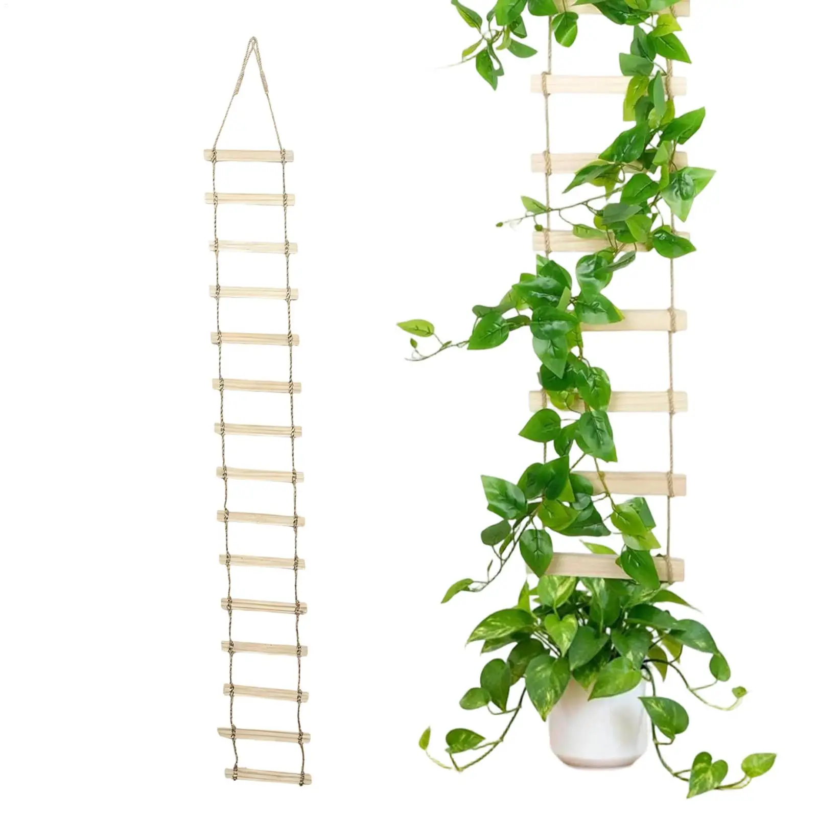 

Деревянная опорная решетка-лестница для растений 180x20 см, подставка для монстеры, каркас для вьющихся растений в помещении, для сада, балкона, патио, декора фермерского дома