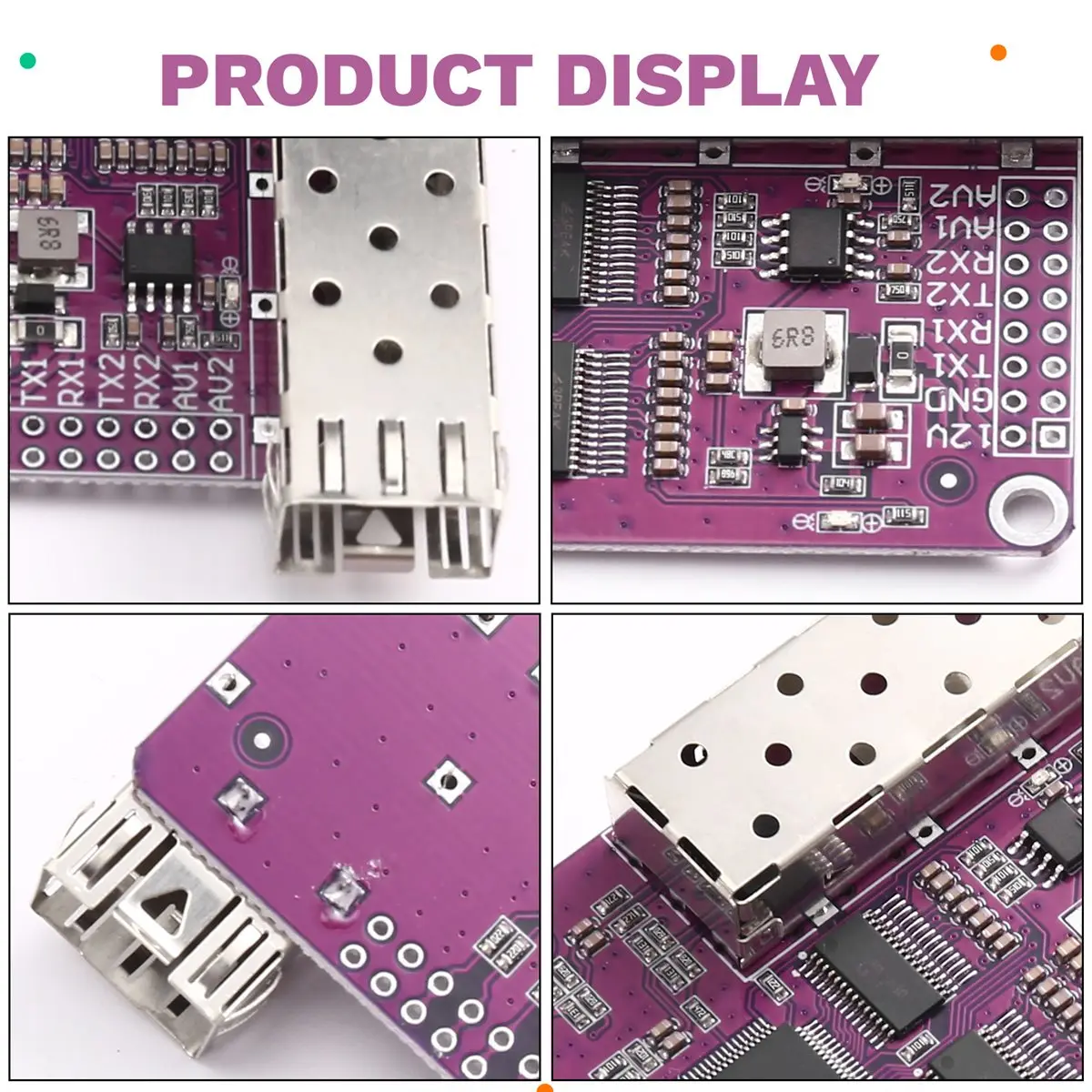 Dynamic 2 Analog Video +2 TTL Data over Fiber Optic Converters LC Optical Transceiver Module TX1310+RX 1550nm TTL Up 4