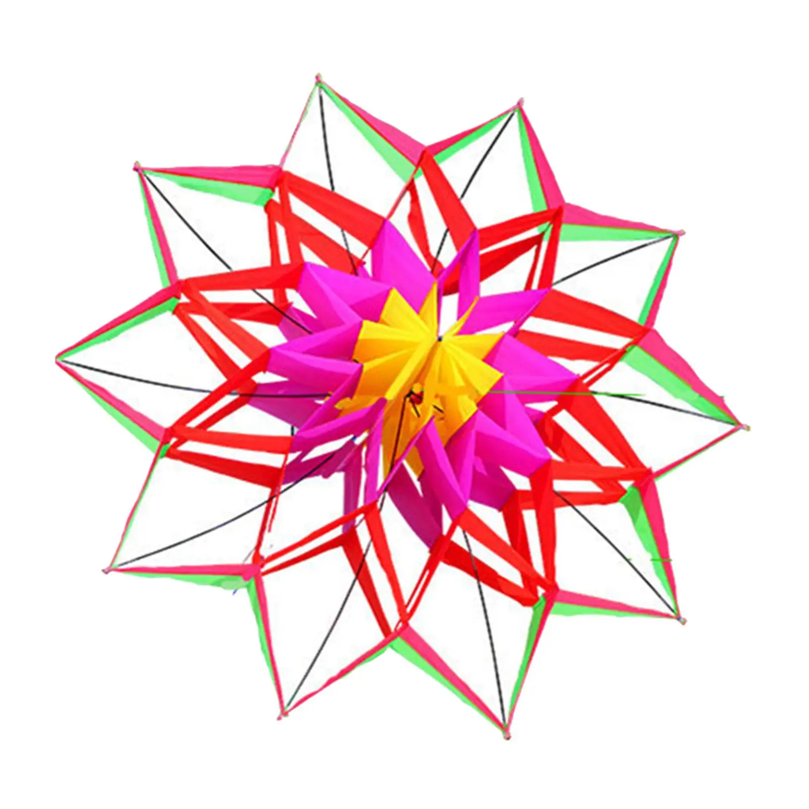 3차원 연 3D 아름다운 꽃 색깔 연 손으로 만든 소년을 위한 비행