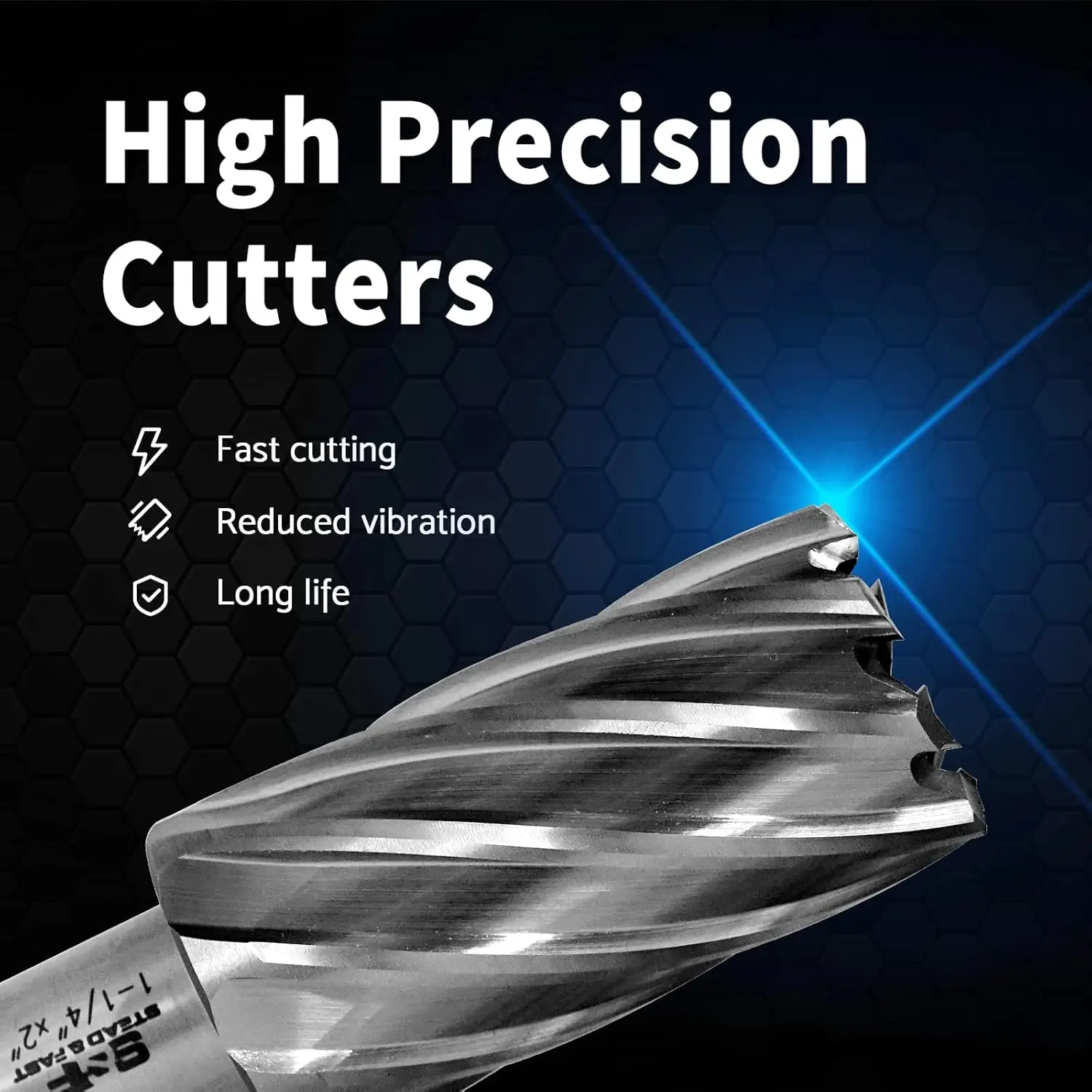 Annular Cutter Set, 2 inch Depth of Cut, Cutting Diameter, 3/4 Weldon Shank, Mag Drill Bits Kit for Magnetic Drill Press