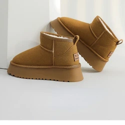 2024 New Classic Thickened Fluff Women's Snow Boots Comfortable Warm Ankle Boots Women Winter Ladies Shoes Chunky Botas Mujer