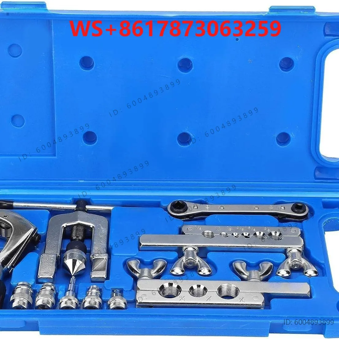 CT-278 Copper Tube Expander, Blue Box Pipe Riveter with Knife 3-19mm10 Piece Set Riveter Pipe Expander