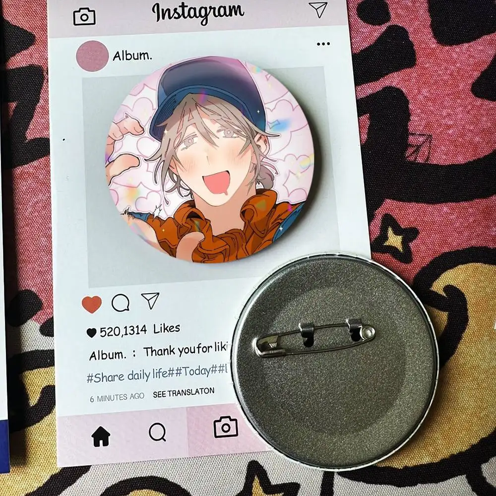 M-Manhwa Mr As Farm Laser Badge Applicable For Backpack Clothes Hats Decor Creative Accessories