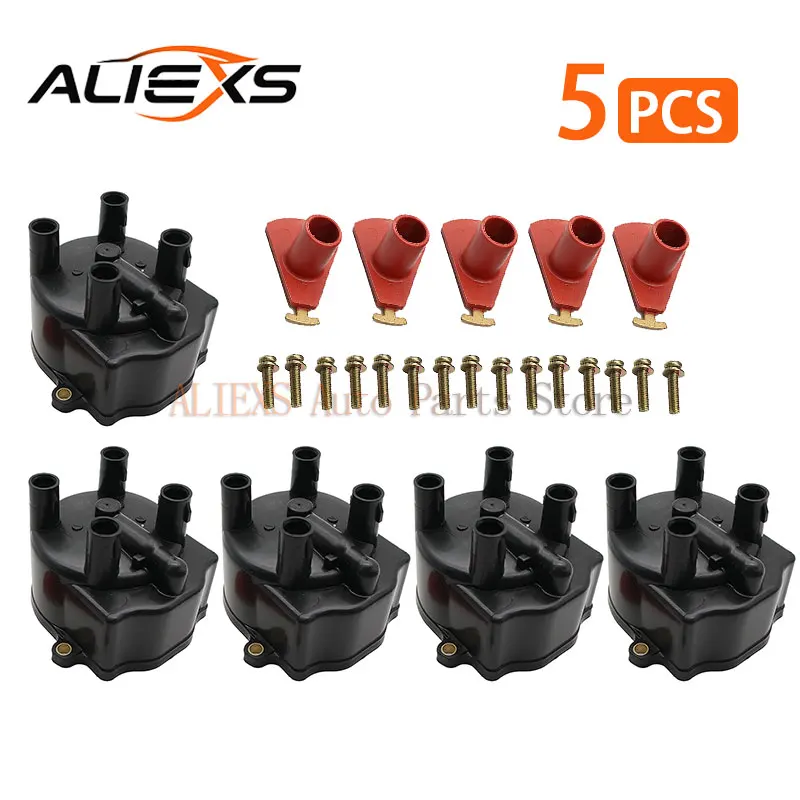 5X Car Distributor Cap 19101-11060 1910111060 For 1992–1997 Toyota Corolla Celica Paseo 19101 11060