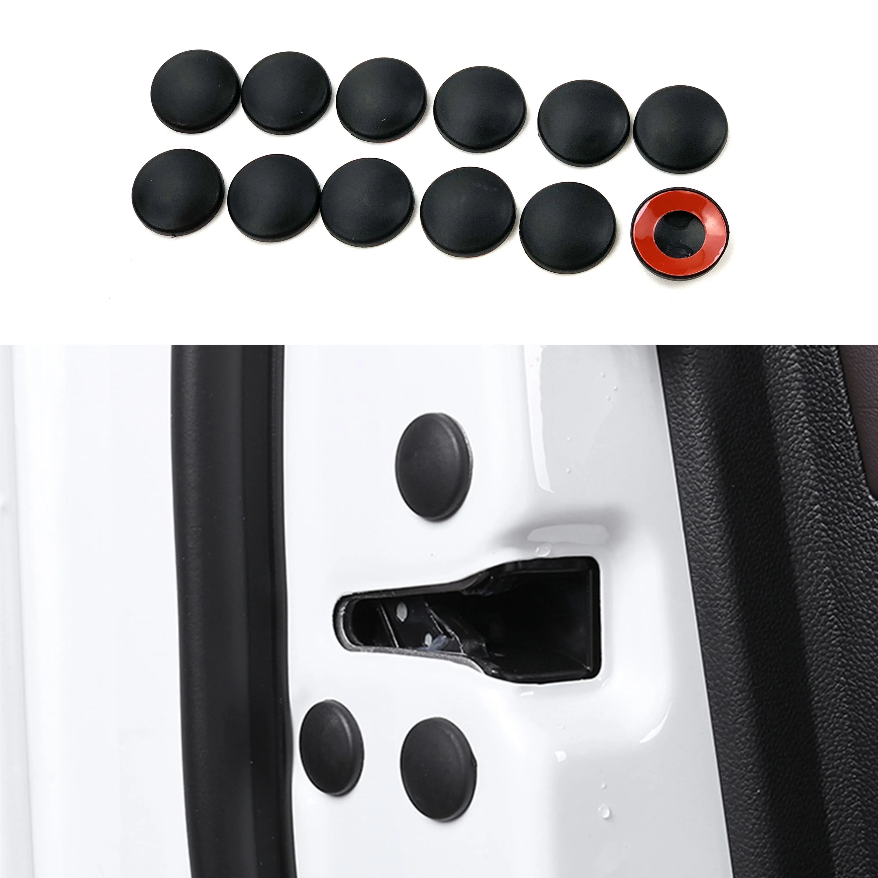 12pcs/Lot Car Door Lock Screw Protector Cover For Benz A B C E S G GLE GLC CL CLK CLS GL GLK R SL SLK class W211 W221 W220 W163