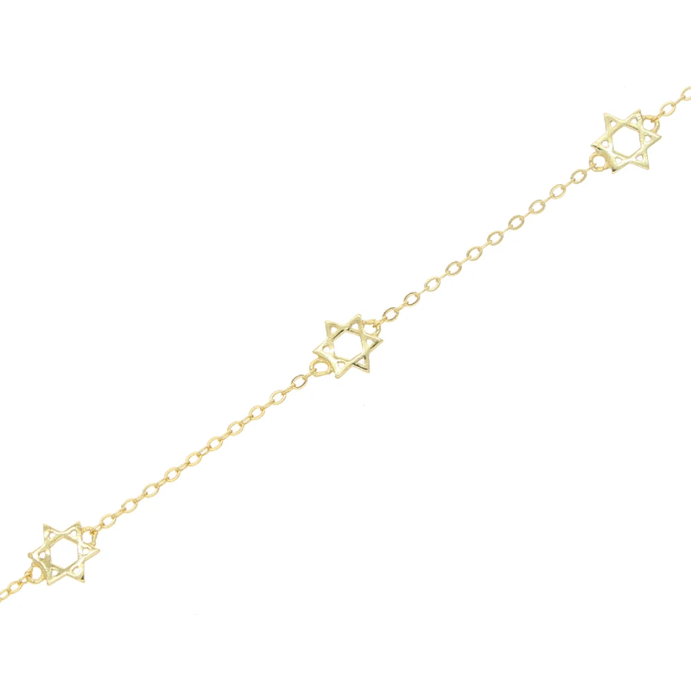 Jewish Star of David Hexagram Necklace for Women Gold Color Fashion Diy Layers Simple Link Chain Israel Judaism Jewelry 2026