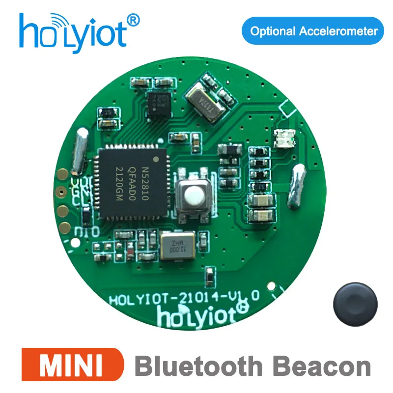 Holyiot NRF52810 Bluetooth Beacon Tag Opcjonalny czujnik akcelerometru BLE 5.0 Moduł Niski pobór mocy Ble lbeacon Eddystone