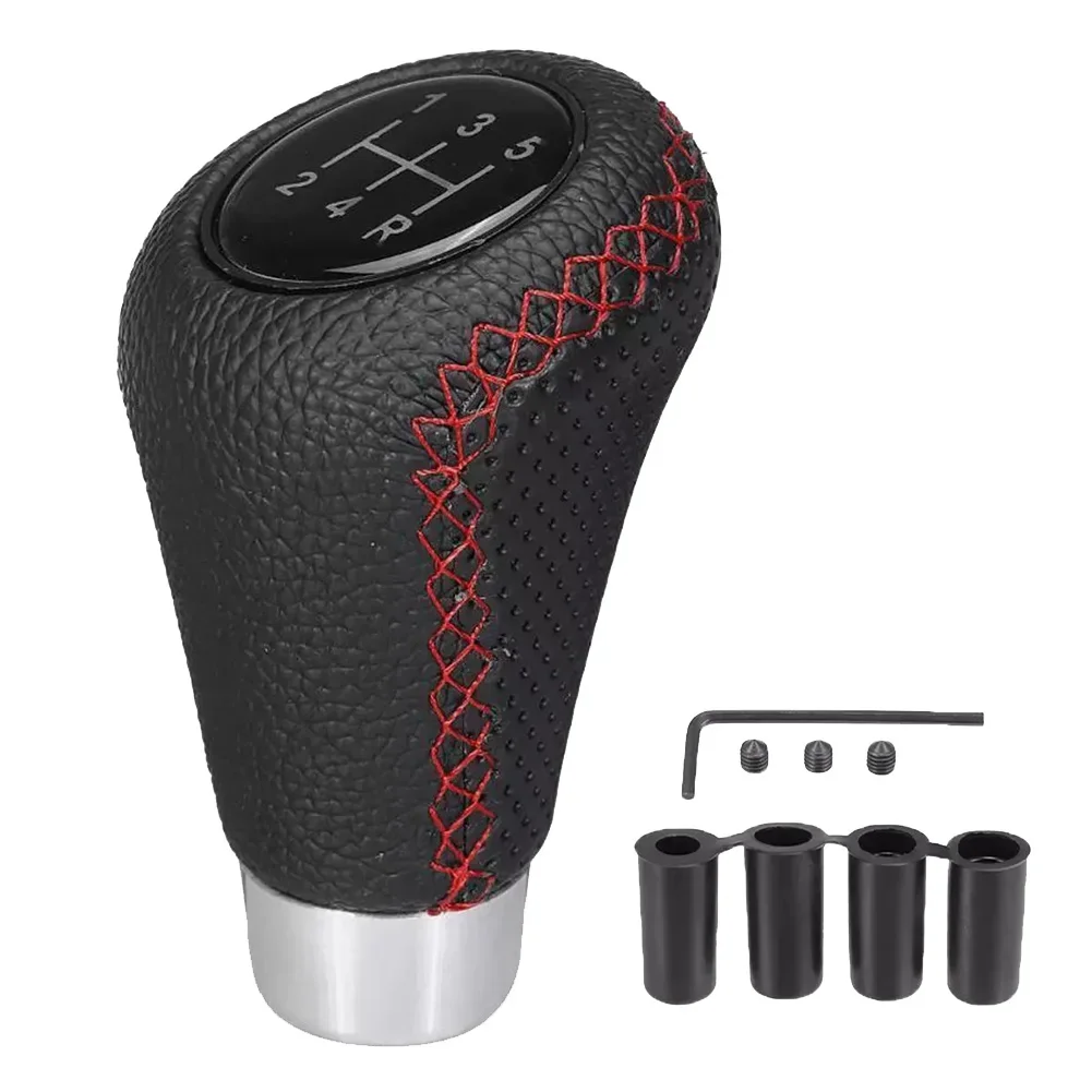 5 Speed Gear Knob Thread Size 8mm, 10mm, 12mm Auto Shifter Knob Ergonomic Design Exquisite Workmanship High Universality Fitment