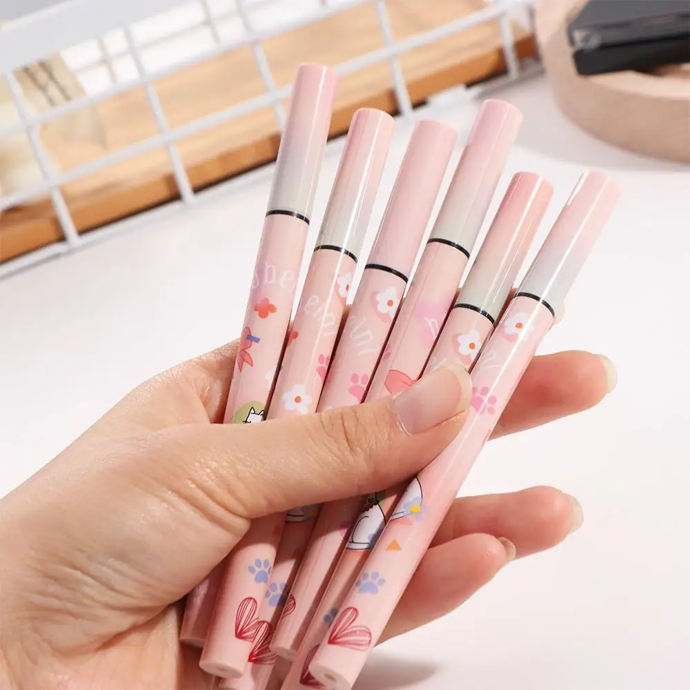 Delineador de ojos líquido resistente al agua, delineador de ojos de color ultrafino de secado rápido, bolígrafo de gusano de seda mate negro/marrón/rosa, embellecer los ojos