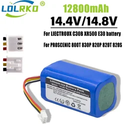 14.4V 12800mAh 18650 li-ion battery For LIECTROUX C30B XR500 E30 For PROSCENIC 800T 830P 820P 820T 820S Robot Vacuum Cleaner