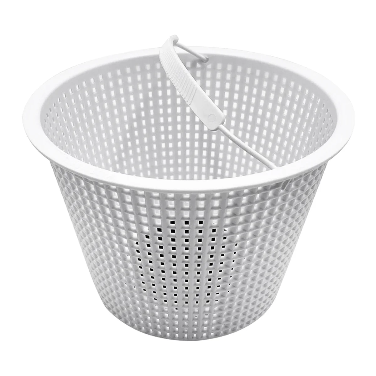 8 Inch Weighted Skimmer Basket for SP1070, Heavy Duty Skimmer Basket for Pool Maintenance, Included Weight and Handle