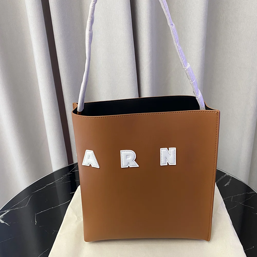 

2025 New Trendy Design Large Capaci Leather Tote Bag Women's Single oulder Buet Bag Simple Sle High Quali Cowhide