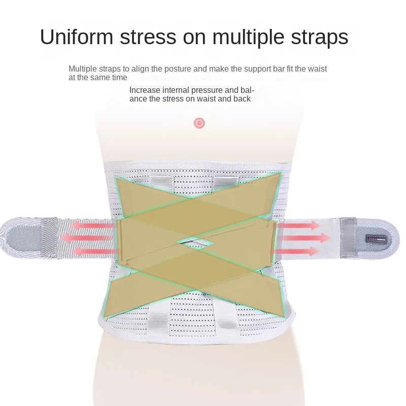 อุปกรณ์แก้ไขและรักษาอาการปวดกล้ามเนื้อส่วนเอวแผ่นดิสก์หมอนรองเอวเข็มขัดทางการแพทย์ที่พยุงเอวเฉพาะด้านของผู้ชาย