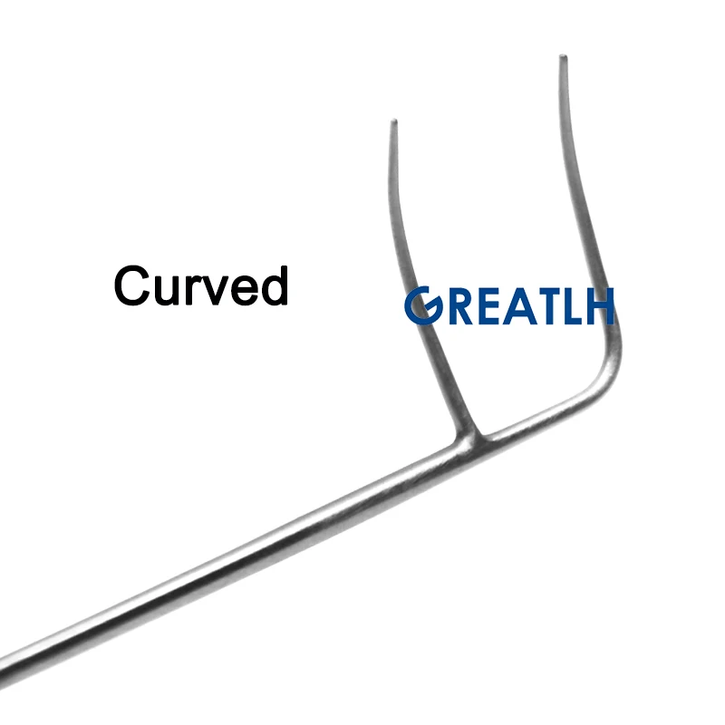 2PCS Ophthalmic Left Right Type Trabeculotome Set Autoclavable Ophthalmic Surgical Tools Set