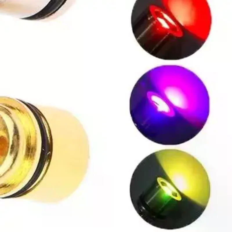 2Pcs Mini LED Light Key Chain Luminated Keyring Pendant Colorful Mini Electronic Light Keyring Flashlight Lamp Keychain