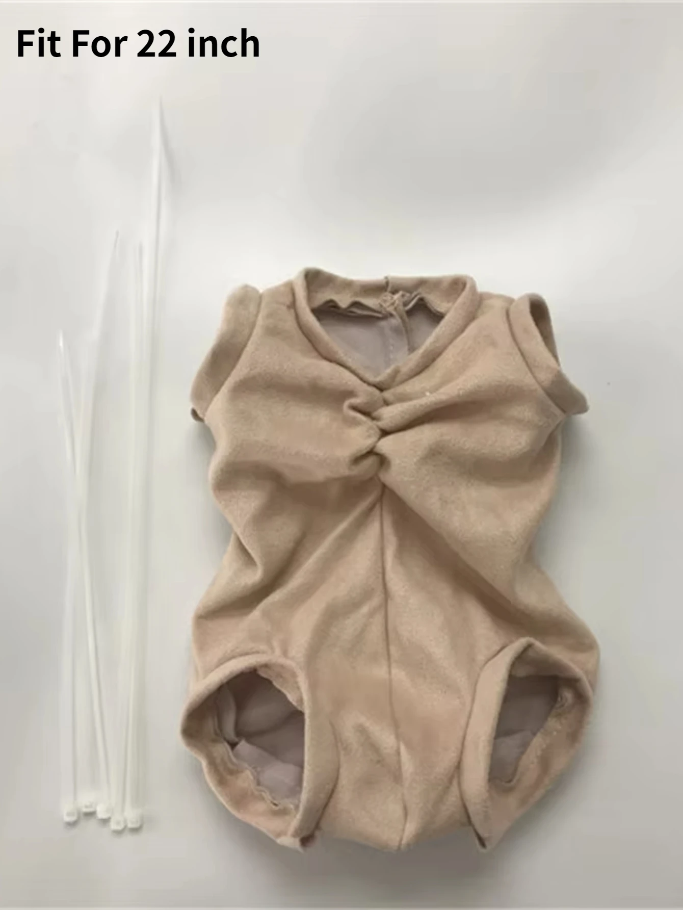 1 قطعة الجسم القماش وربطات عنق بسحاب مناسبة لدمى الأطفال حديثي الولادة 18-24 بوصة ، علبة ناعمة لتقوم بها بنفسك اكسسوارات طفل ريبيرث دمية العرض #4