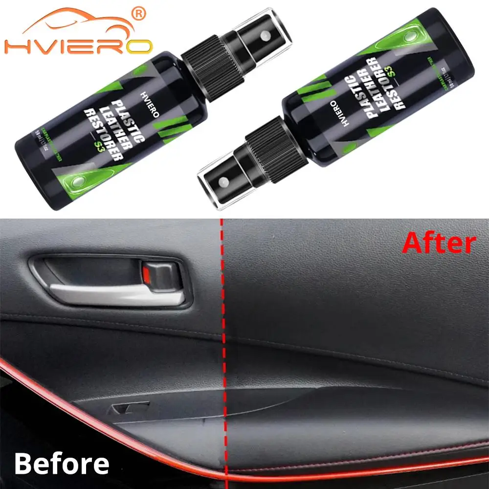 

S3 50ml Cars Interior Parts Liquid Leather Plastic Renovator Refreshing Restorer Foam Cleaner Spray Refurbishment Paste for Auto