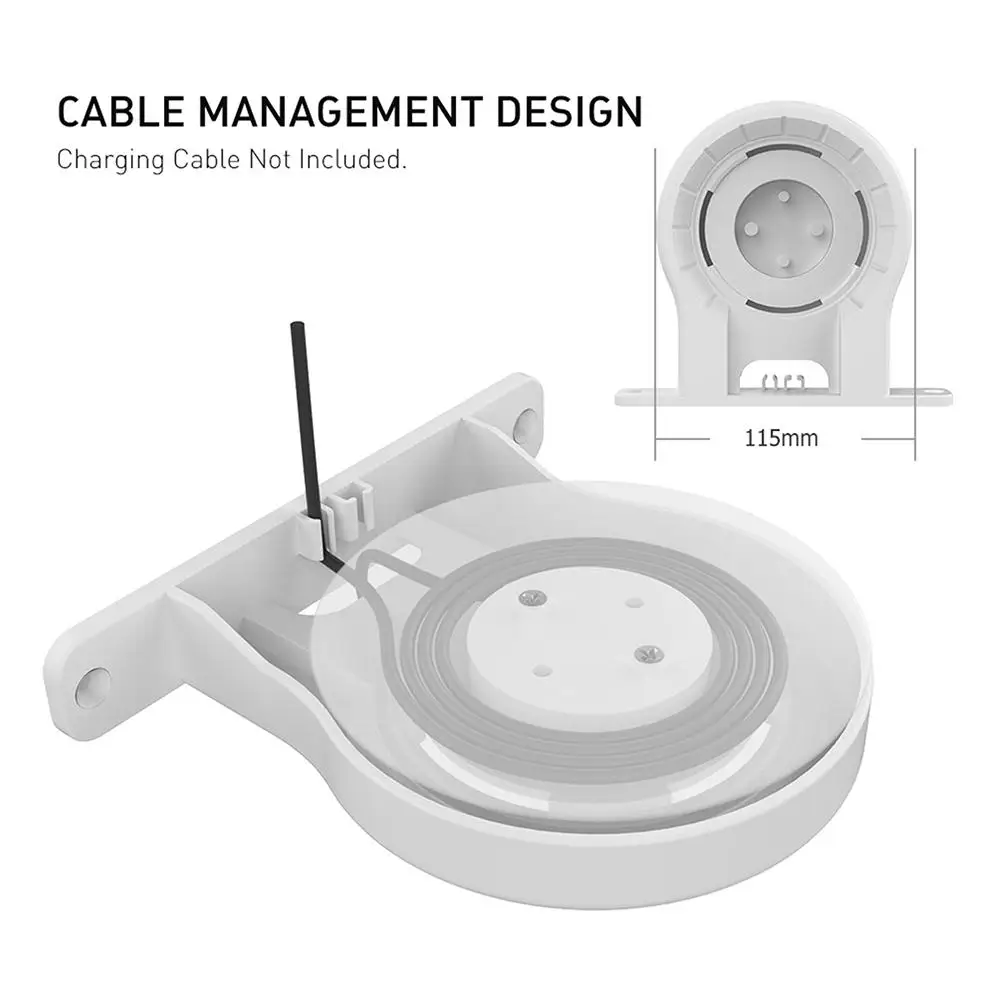 Soporte de pared para altavoz inteligente, Clip de pared, Compatible con Echo Dot3/4