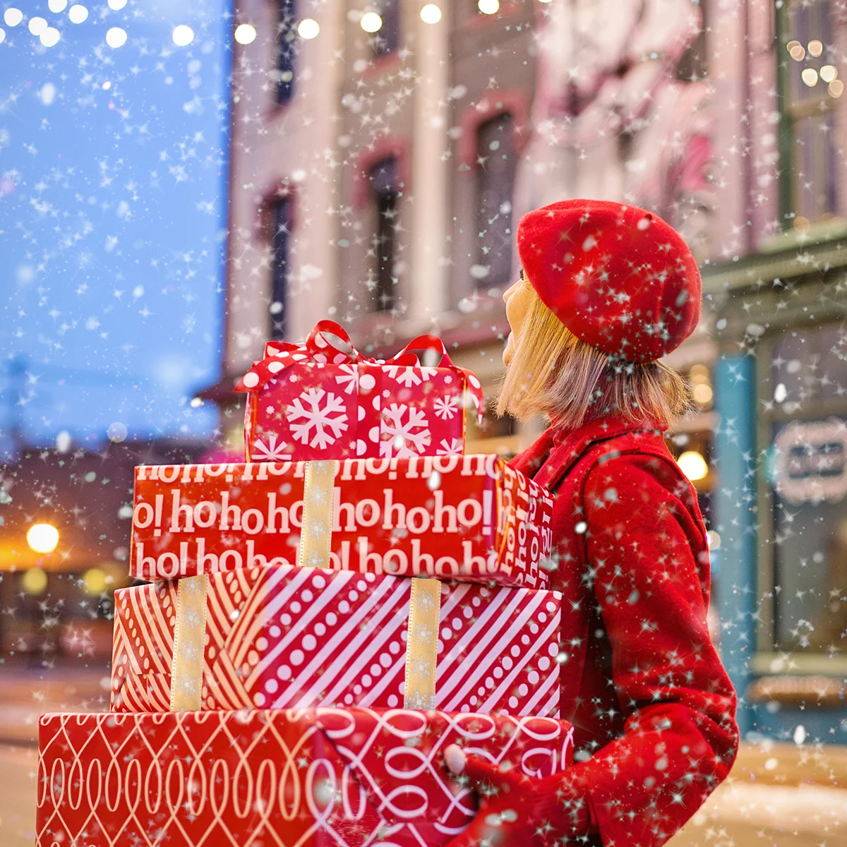 

10M Gold Foil Printed Snowflake Fabric Ribbon For Diy Crafts Christmas Decoration Decorative Ribbon Handicraft Supplies