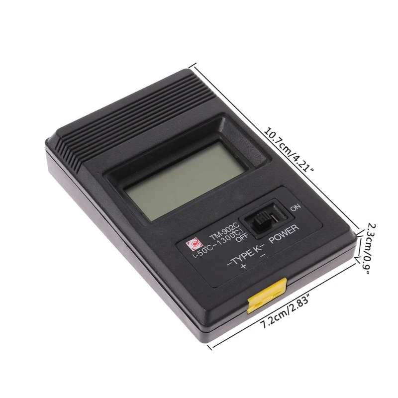 X37E TM-902C Portable Convenient Temperature Meter K Type LCD Digital Thermo meter Thermocouple Probe 1300