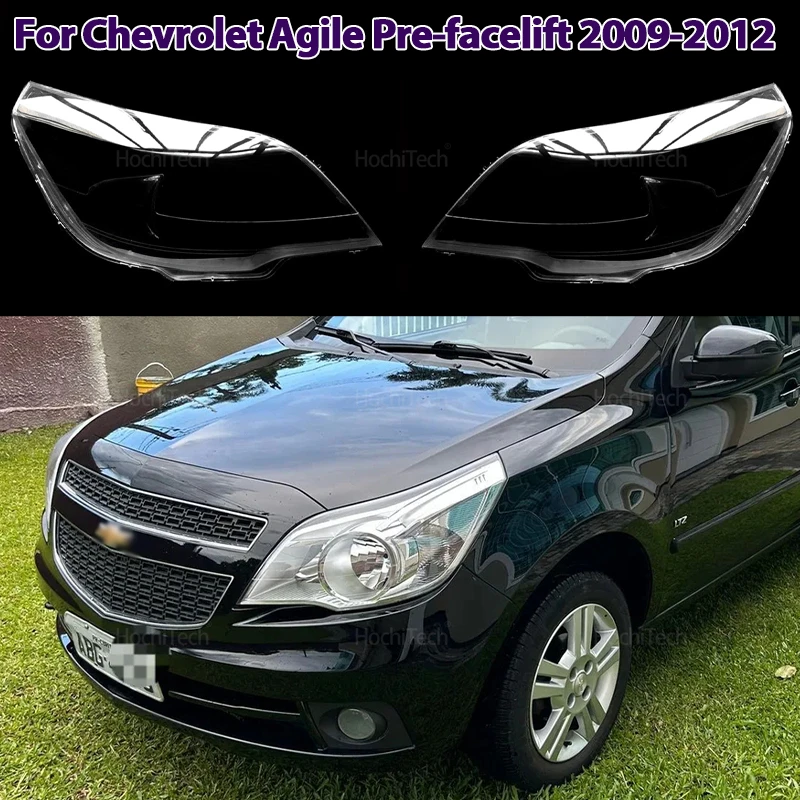 

Auto Front Headlight Cover Transparent Glass Headlamps Lampshade Lamp Shell Masks for Chevrolet Agile Pre-facelift 2009-2012