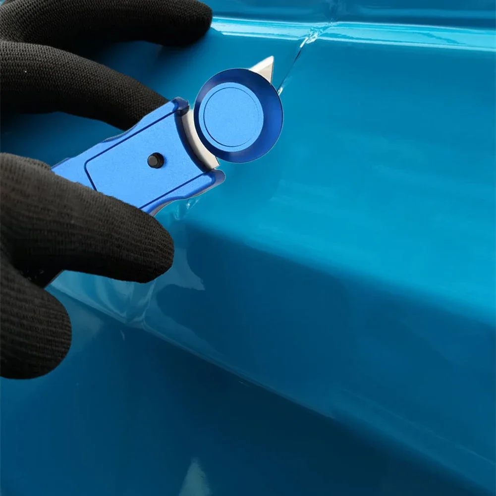 Blue Vinyl Wrap Cutter High Efficiency Cutting Tool Precision Cutting Tool Roller Cutter Tool Precision Roller Head