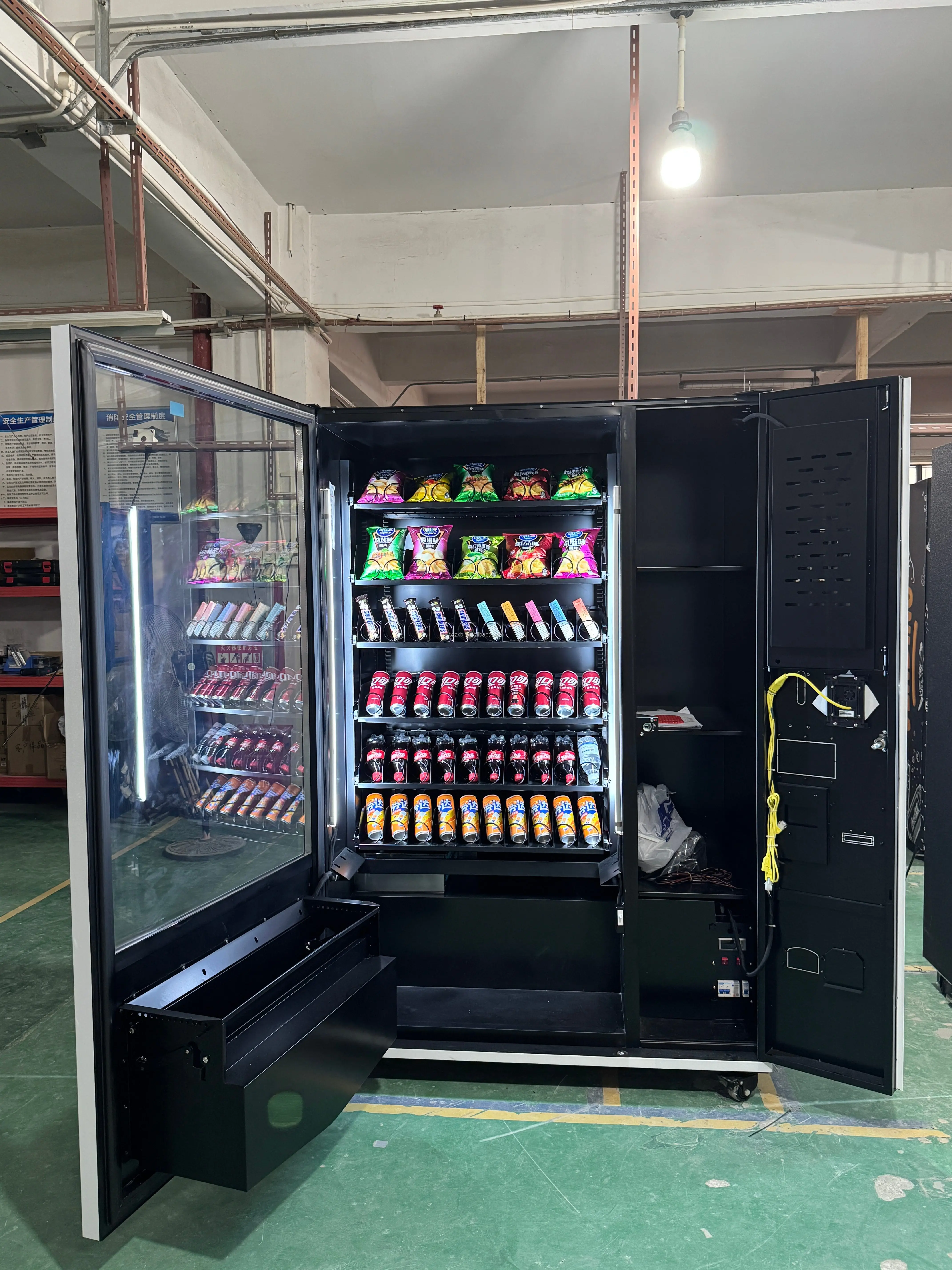 Snacks & Drinks Vending Machine Commercial Business Unit SDK Keyboard Screen For Cold Soda Self‑selling Application Custom
