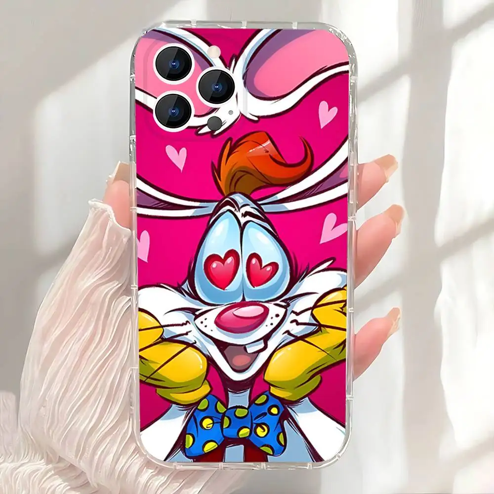 Jessica Rabbit Sexy Phone Case Para iPhone 17,16,15,14,13,12,11 Pro,Max,Plus,X,XS,XR,SE4,E Mini Capa Macia Transparente