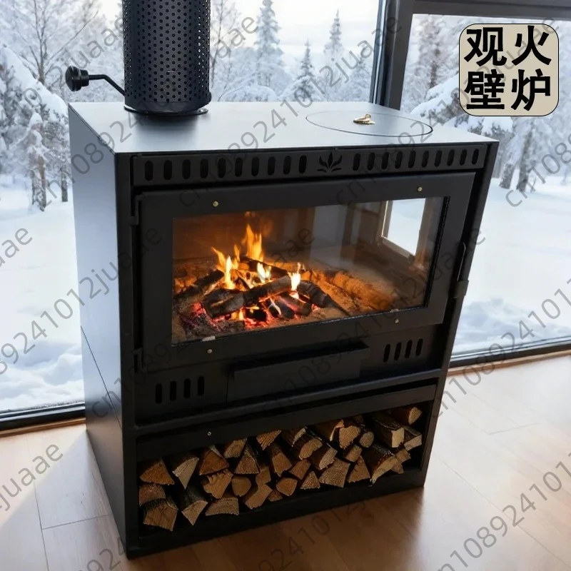Firewood heating stove household indoor rural firewood burning living room stove