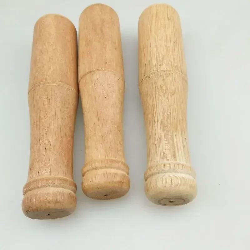 New Kitchen Manual Grinder Set Mortar And Pestle Wooden Handle Garlic Grinding Stick Mash Tool Random Color Cooking Accessory
