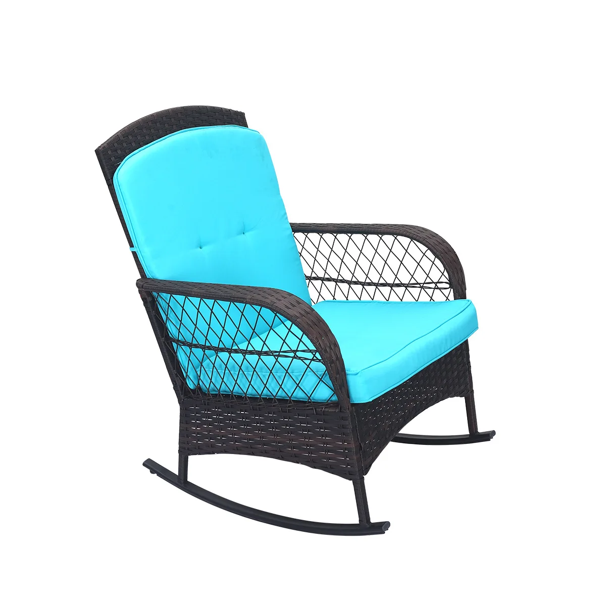 Nordic outdoor courtyard garden lunch chair villa leisure rocking sofa chair outdoor waterproof sunscreen tables and chairs