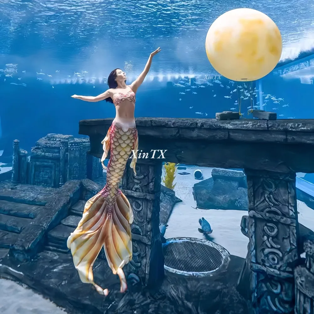 

Specializing in The Production of Adult Mermaid Tails Mermaid Ears Women Bikinis High Quality Aquariums Performances Cosplays