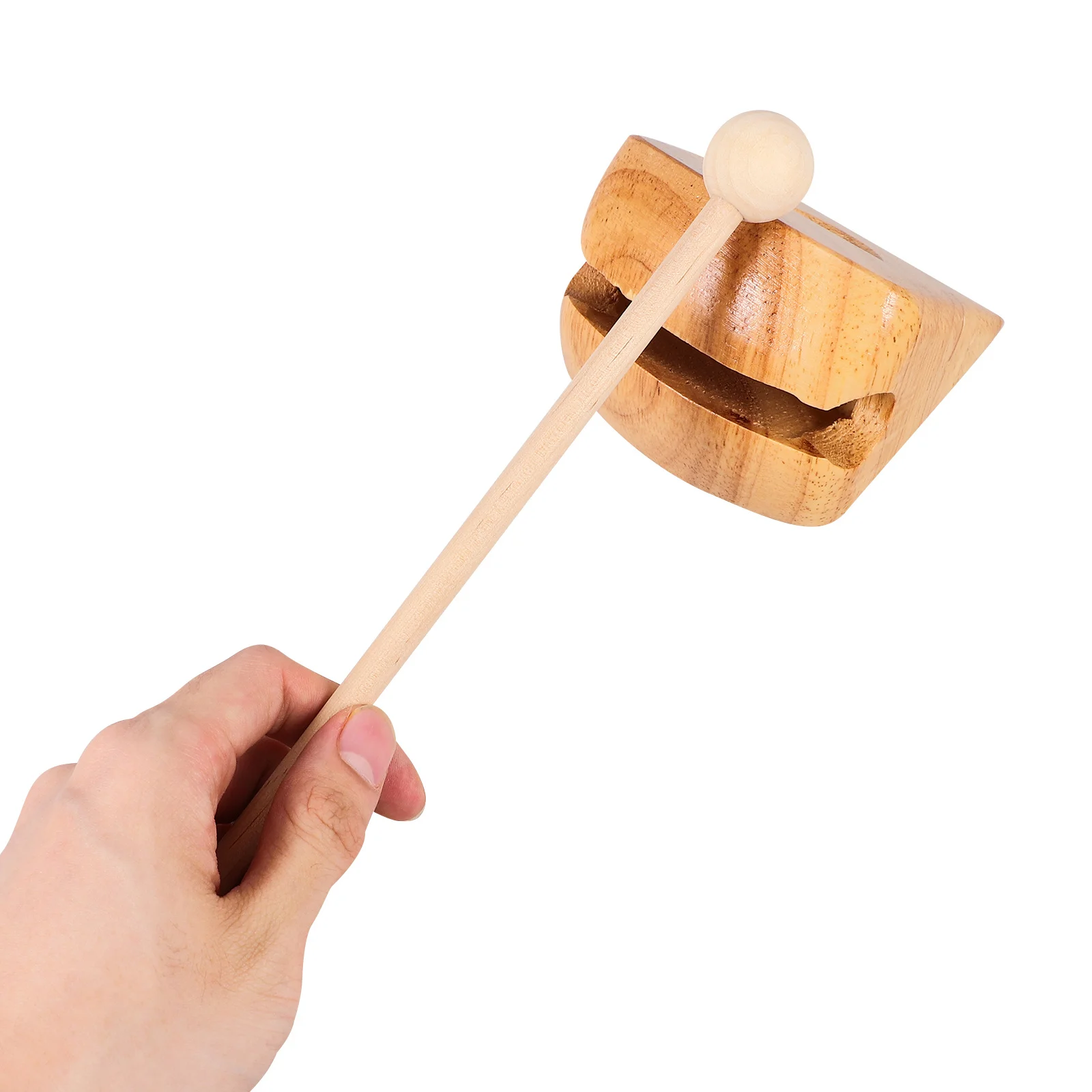 1 ensemble de blocs de Temple de poisson en bois, Instrument de Percussion pour enfants, Instrument de musique, éducation précoce, qualité du bois naturel