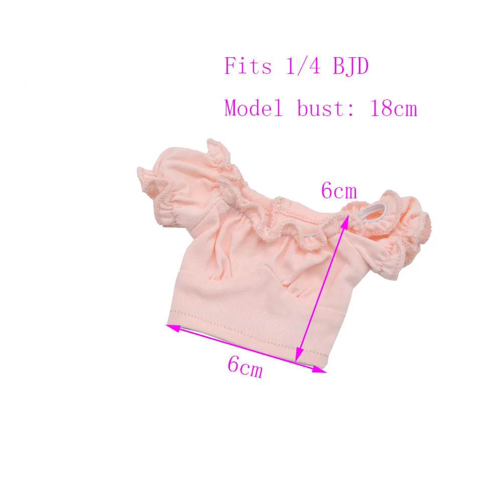 

Toys Fashion T-shirt pleated skirt Fits 1/4 BJD Doll Clothes move joints Doll Gift