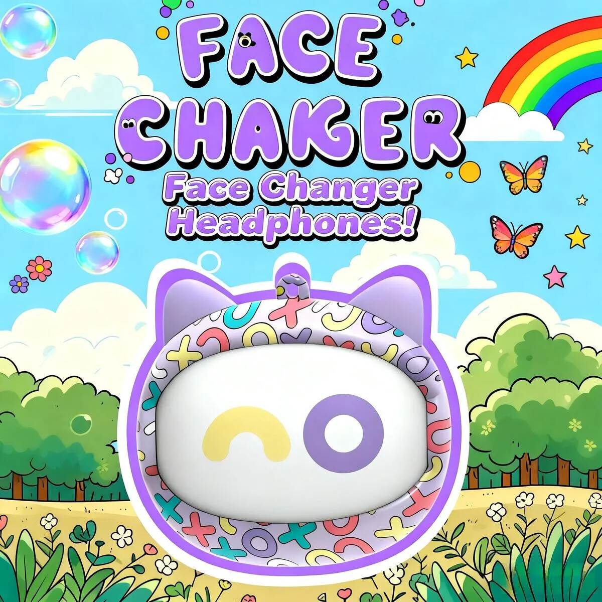

Cute Cat Dog Face Changer Wireless Bluetooth Ear-clip Esport Headphones HIFI Stereo Long Endurance Music Headsets For Kids Gifts