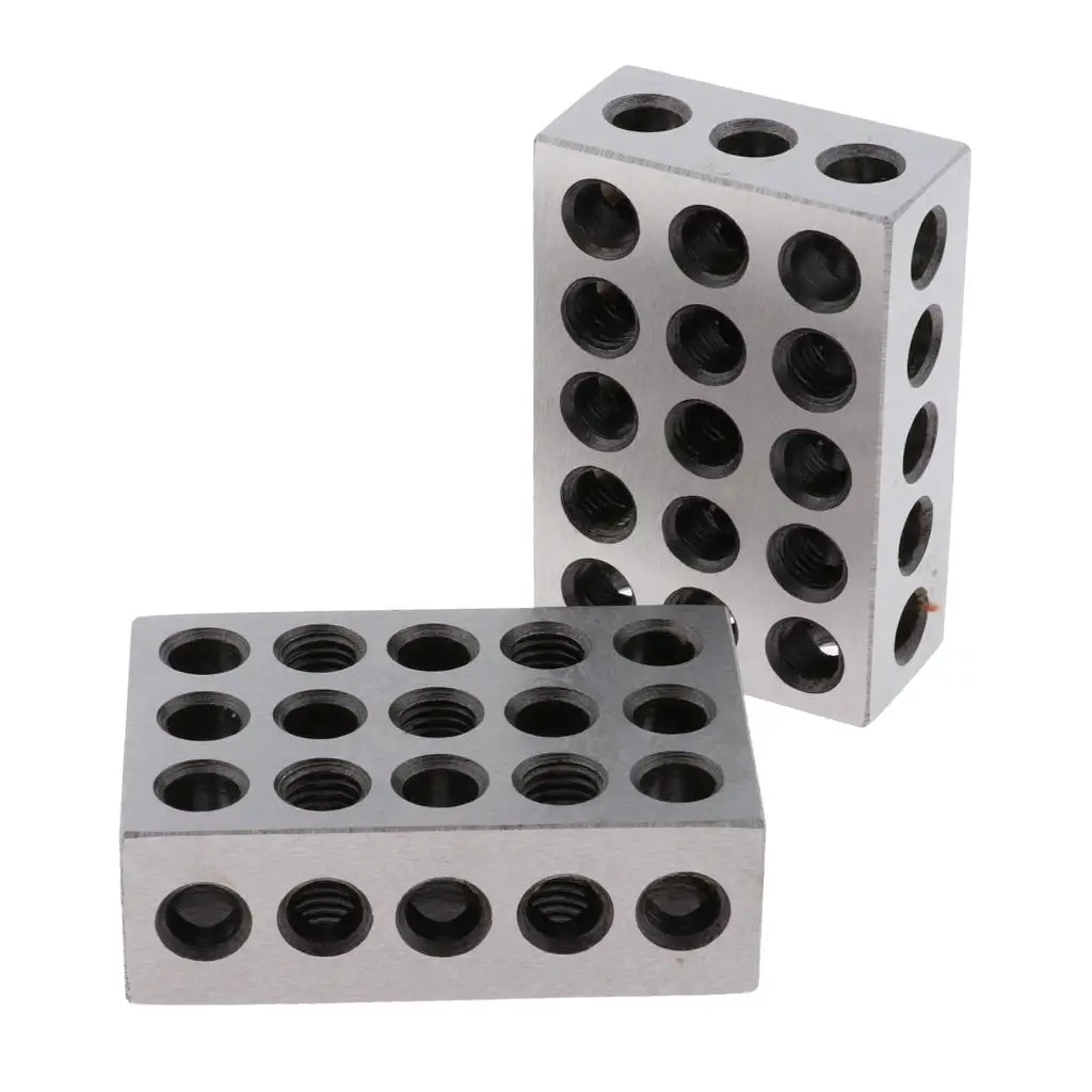 

Пара блоков из закаленной стали, 2 шт., 23 отверстия (1x2x3 дюйма)