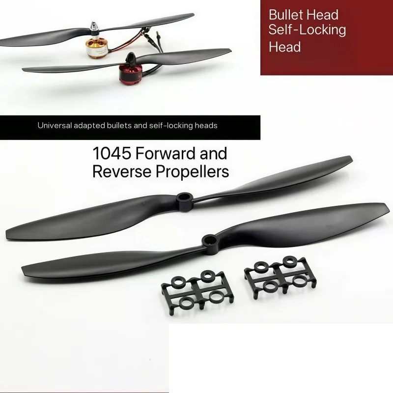 Modellflugzeug 1045, umdrehbarer Propeller, 25,4 cm, geeignet für Quadrocopter, mehrachsige Drohnen mit mehreren Rotoren