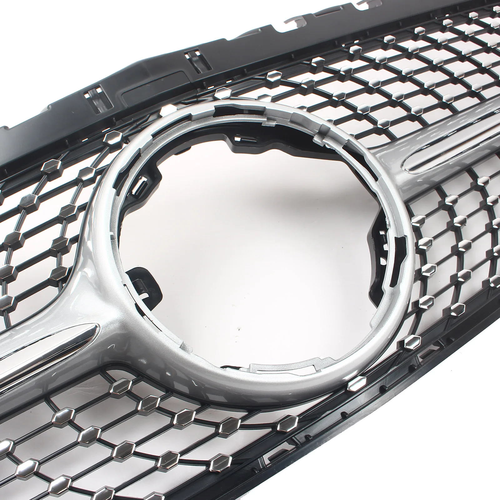 Front Bumper Grille For Mercedes Benz W177 A Class 2019-2022 Grill Mask Grid Body Kit Tuning Accessorie without camera hole