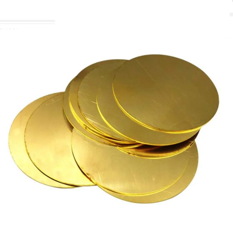 OEM CNC Machining Custom Design Different Shapes Brass Tray Accessories Round Plate