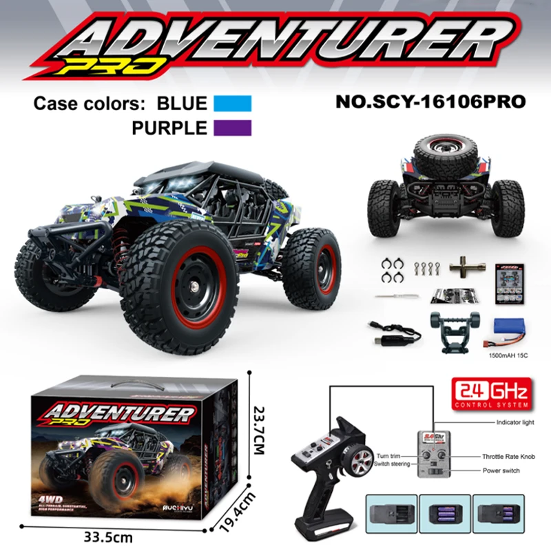 SCY 16106PRO 1/16 كامل النطاق فرش RC على الطرق الوعرة مركبة 2.4G 4WD الانجراف لعبة الصبي هدية حفلة هدية الكريسماس #1