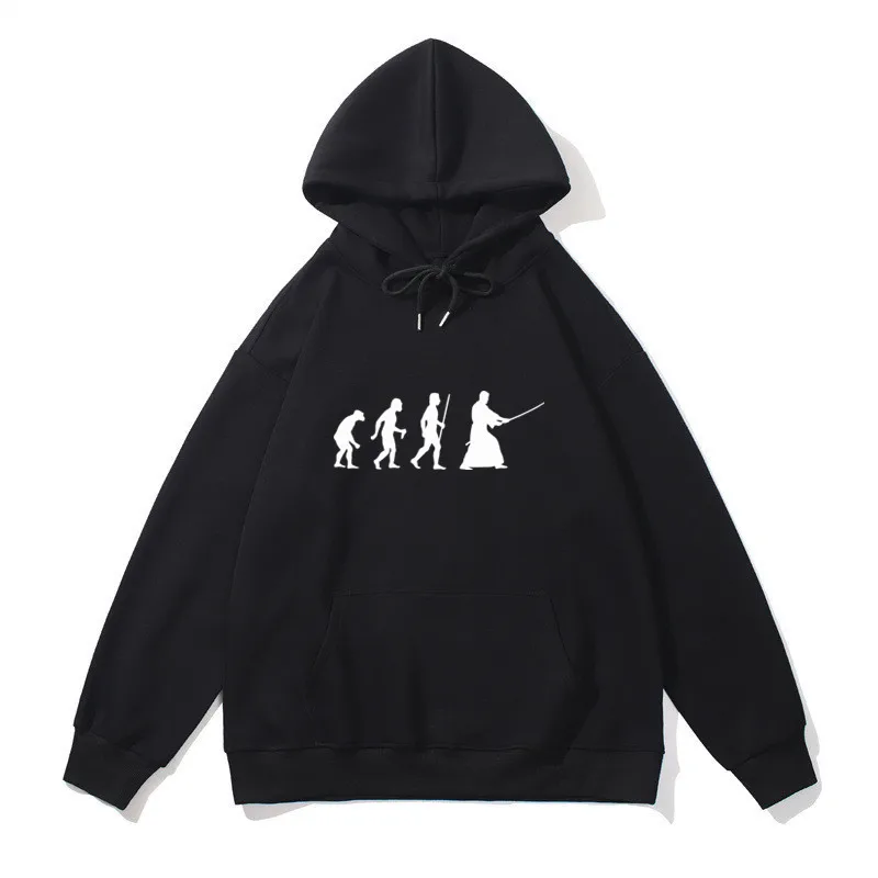 Evolution of Kendo Men Women Cotton Hoodies Sweatshirts Hip Hop Fashion Casual Streetwear