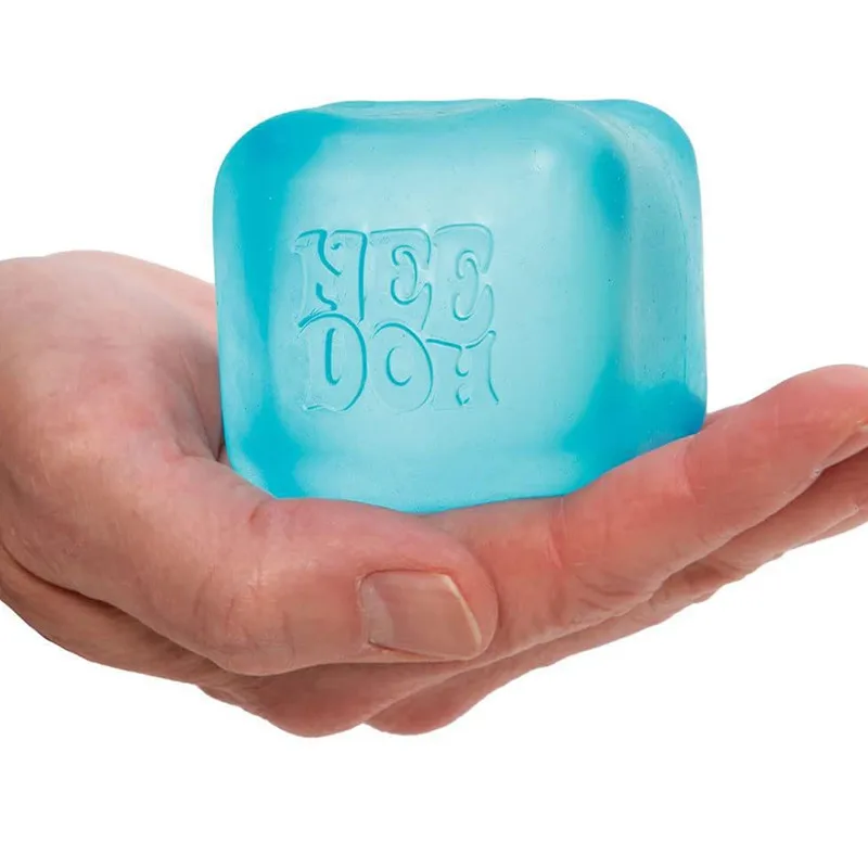 Schylling Needoh Nice Cube Giocattolo Sensoriale Antistress Squishy Squeeze Cube Antiansia per Adulti ADHD Autismo