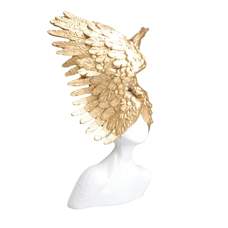 

Light luxury creative angel wings figure sculpture ornament model room office living room desktop home soft decoration