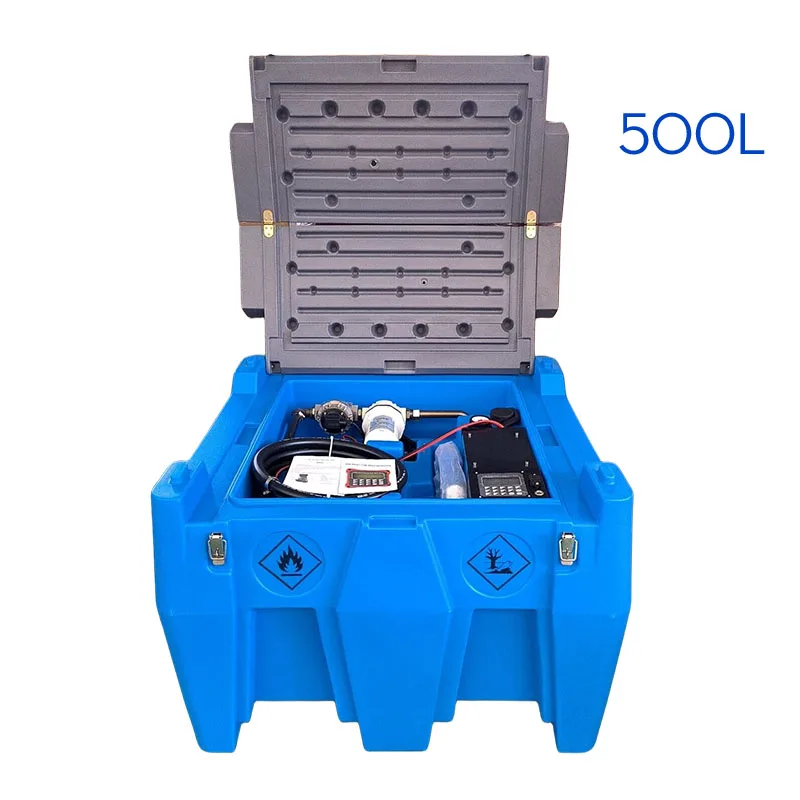 Elektryczny, mobilny, przenośny zbiornik na mocznik (AdBlue) o pojemności 220 litrów, 12V/24V, do tankowania na miejscu.